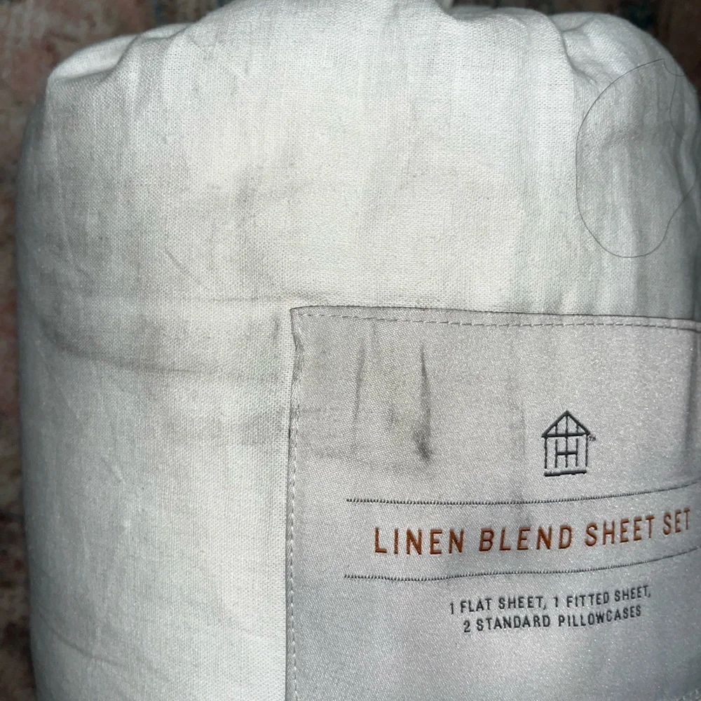 Hearth & Hand Linen Blend Sheet Set - White
